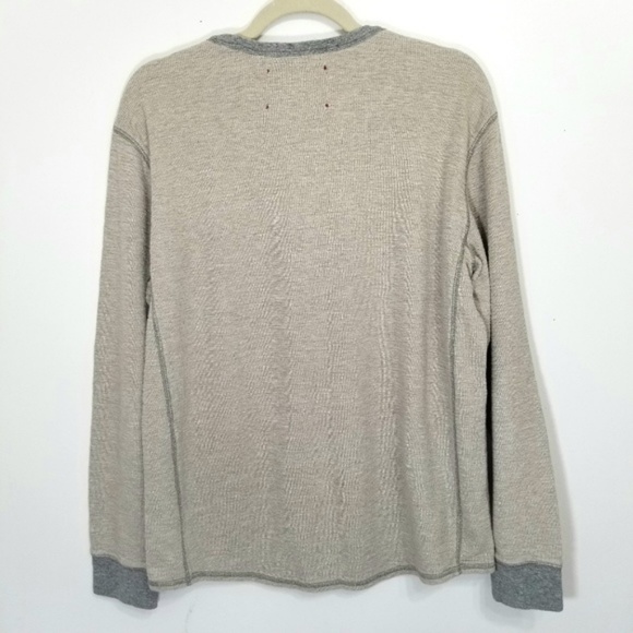 Tommy Bahama Gray Cotton Long Sleeve Thermal Shirt - Picture 2 of 4